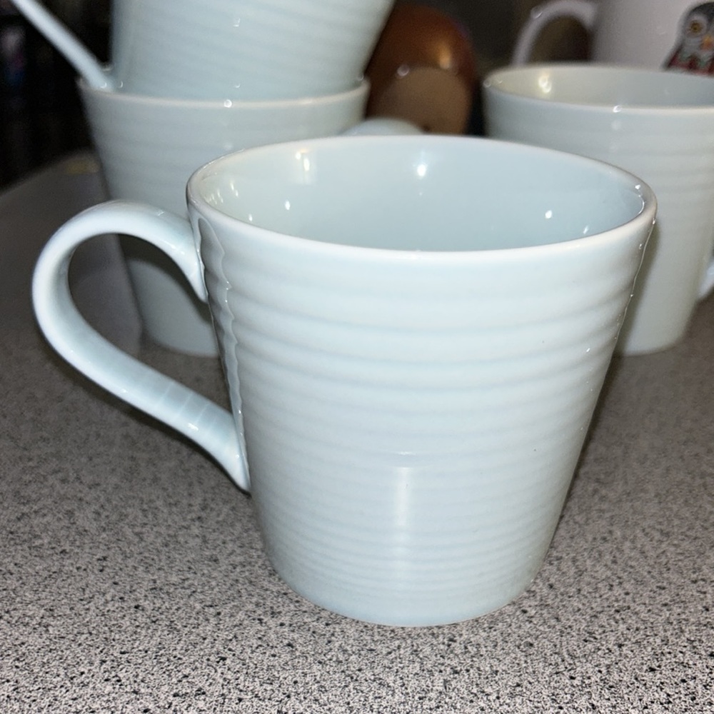 Gordon Ramsay Maze Blue Mugs Set of 6 in gently used condition - Picture 9 of 11